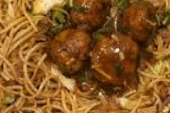 Veg Manchurian Noodles