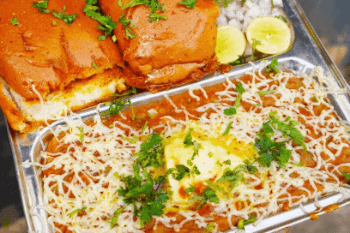 Cheese Paneer Pav Bhaji